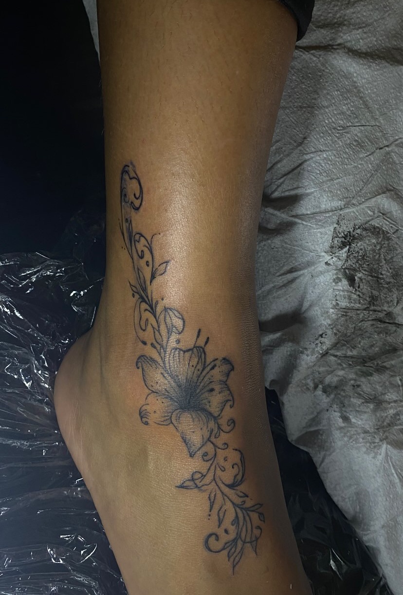 Floral Ankle